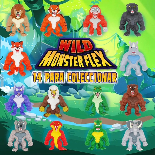 Muñecos Monsterflex Wild Serie 2 Antiestrés Nextpoint