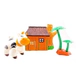 Set Animalitos De Juguete Vaca Con Granja Simil Playmobil