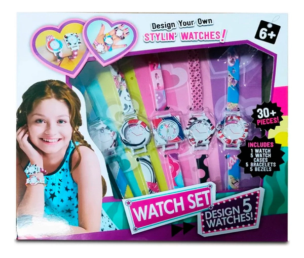 Kit De Bijouterie Para Niñas Diseñar Relojes + De 30 Piezas