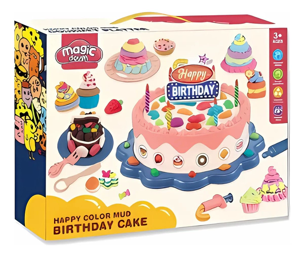 Playset Masas Moldeables Torta De Cumpleaños C/accesorios