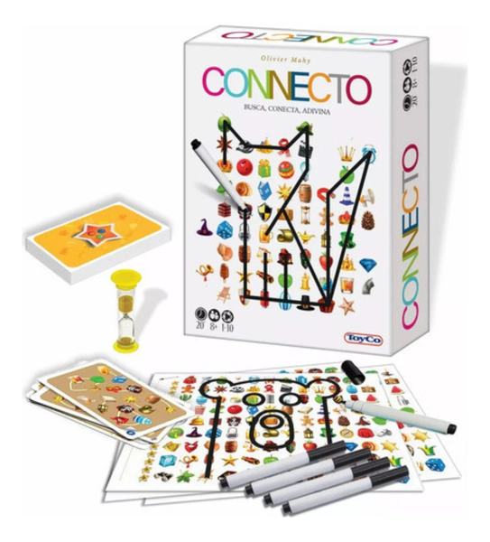 Juego De Mesa Familiar Connecto 184 Retos Buscar Objetos