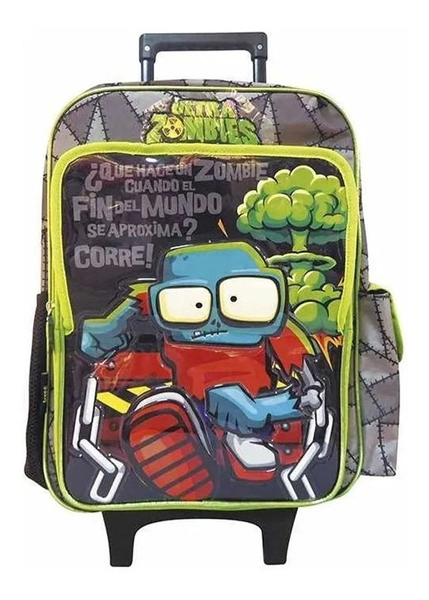 Mochila Zombie Infection 18 Pulgadas Con Carro Original