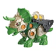 Dinosaurio Triceratop Para Armar 2 En 1 C/luz Y Sonido Artic