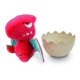 Dinosaurio Verde De Peluche C/huevo Crackin Eggs C/sonido