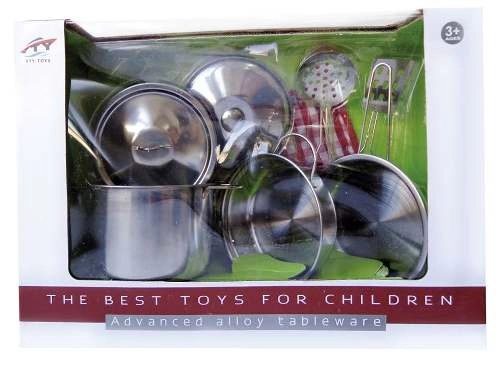 Set De Cocina Para Jugar Original Ollas Y Utensilios Nenas