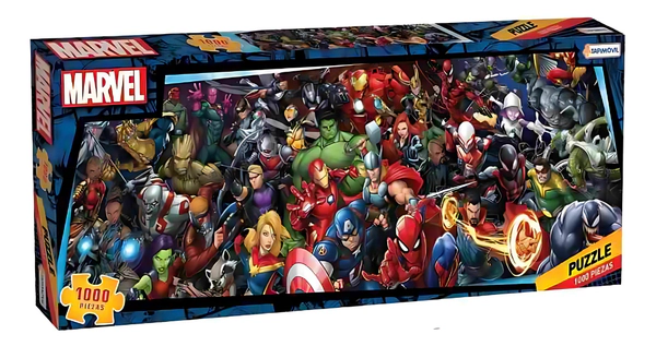 Rompecabezas Puzzle Marvel 1000 Piezas 94x34cm Tapimovil