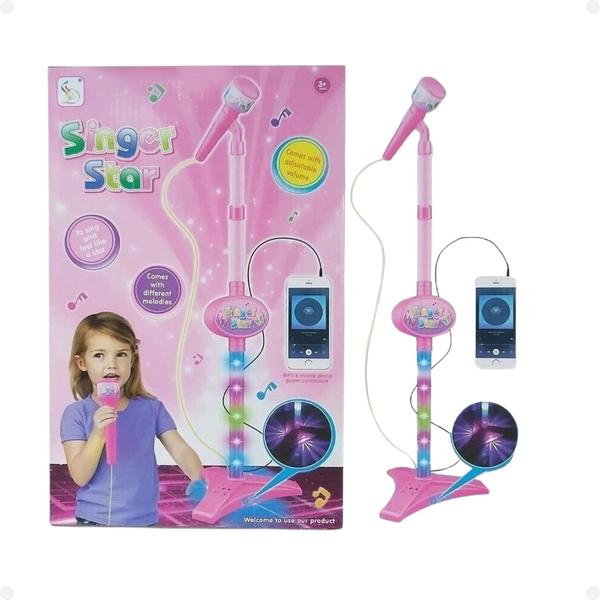 Microfono De Juguete Con Luces Singer Star Cuot
