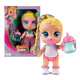 Super Cute Regi Glitzy Cool Muñeca Con Mamadera Luz Y Sonido