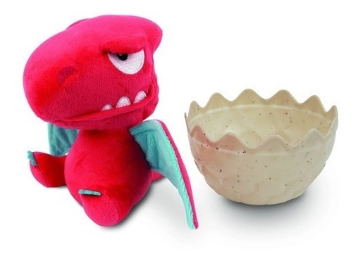 Dinosaurio Verde De Peluche C/huevo Crackin Eggs C/sonido