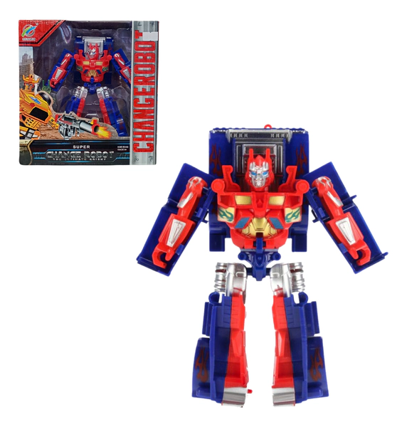 Transformable Robot Se Transforma En Auto Amarillo Original