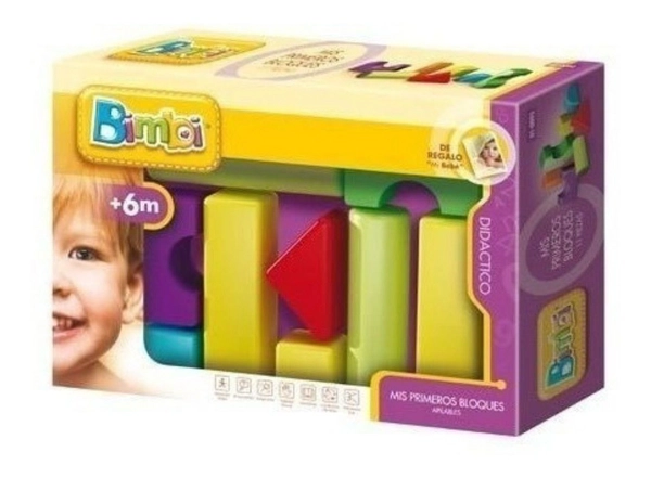 Bimbi 1ros Bloques Piezas Didacticos Bebe Dimare