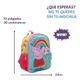 Mochila Escolar Peppa Pig Arcoiris Espalda 12 Surtida Wabro