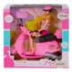 Muñeca Beauty Articulada Con Ciclomotor Rosa