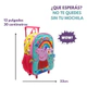 Mochila Escolar Carro 12 Peppa Pig Arcoiris Surtido Wabro