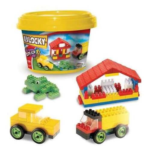 Balde Blocky Basico 1 Bloques 140 Piezas Original