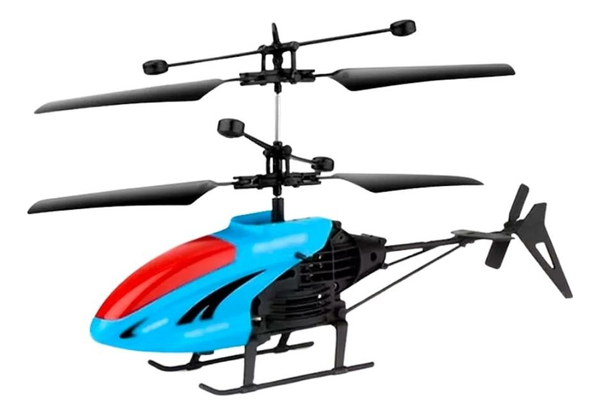 Helicóptero Control Remoto Carga Usb Sensor Luz Doble Hélice