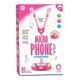 Micrófono Infantil Doble Con Pie Karaoke Rosa 100cm Sonidos