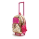 Mochila Escolar Lentejuelas Con Rueditas Desmontable 17'