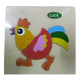 Rompecabezas Puzzle Gallo Animalitos Encastre Didactico