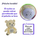 Peluche Osito Proyector De Luz Con 3 Colores Y 10 Sonidos