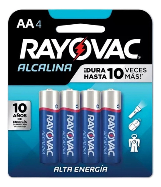 Pack 4 Pilas Alcalinas Rayovac Aa Oficial