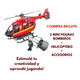 Playset Muñecos Bomberos C/helicoptero Luz Y Sonido