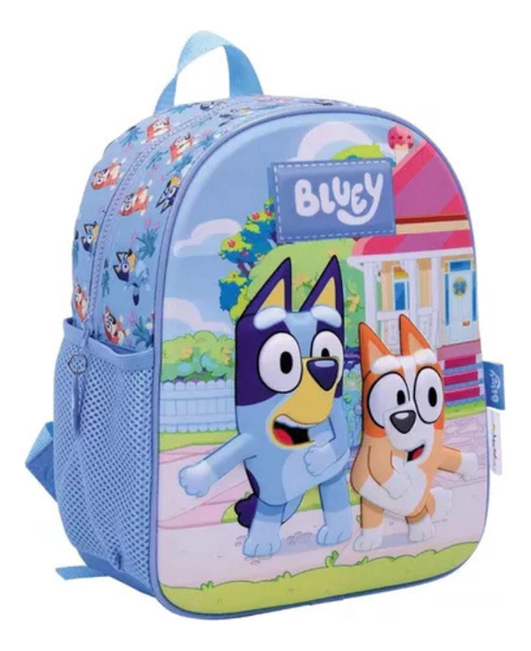 Mochila Escolar Bluey Play 3d De Espalda 12' Surtido Wabro