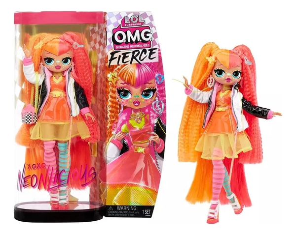 Muñeca Lol Surprise Fierce Studio Neon Liciu 30cm