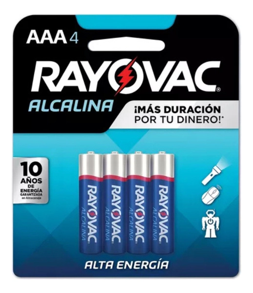 Pack 4 Pilas Alcalinas Rayovac Aaa Oficial