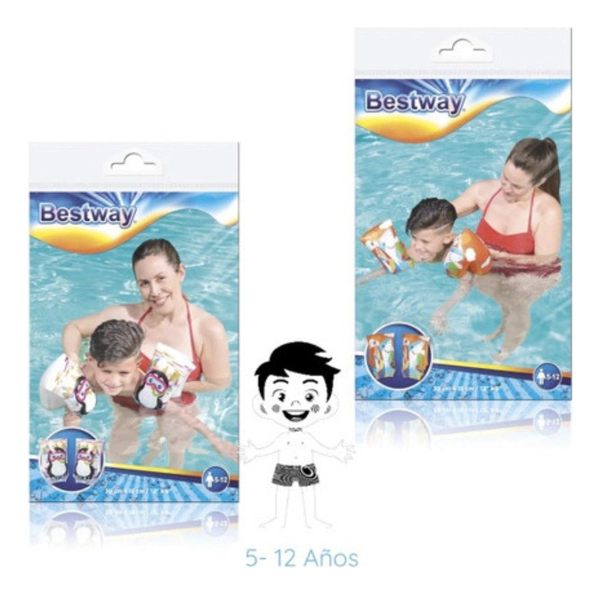 Bracitos Flotadores Pileta Tiburón Pingüino Surtido Bestway