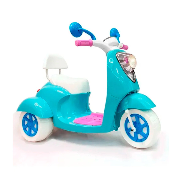 Moto Urbana A Batería 6v con 3 Ruedas Luces Y Sonidos Usb Soporta 30kg