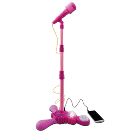 Microfono Con Musica, Luces Y Auxiliar P/ Celular Nenas