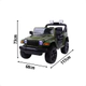 Auto Jeep A Batería 12v Control Remoto Luz Música Giro VERDE