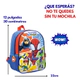 Mochila Escolar Spidey Villanos De Espalda 12' Surtido Wabro