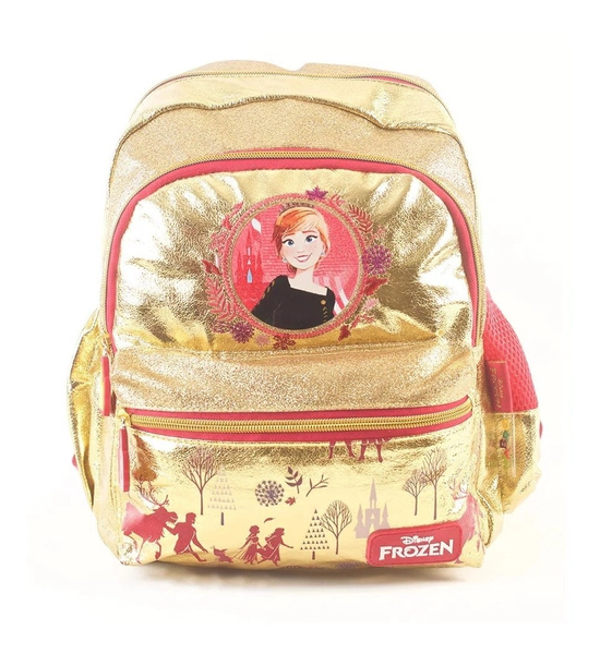 Mochila Frozen Anna Dorada Espalda 12 Original Wabro