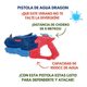 Pistola De Agua Beast Jet Dinosaurio 35cm Team Shotz