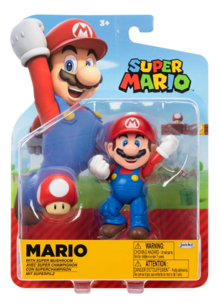 Super Mario Figuras Articuladas 10 Cm Wabro Original