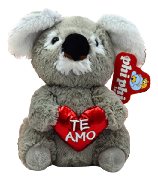 Peluche De Animales Con Corazon Metalizado De 22cm De Altura