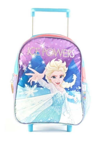 Mochila Frozen Ice Powers 12 Pulgadas Con Carro Orignial
