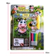 Inflable Vaca Para Colorear Con Fibras 26cm