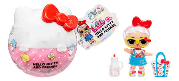 Lol Surprise Hello Kitty Y Sus Amigos Con 7 Sorpresas 9cm