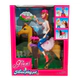 Muñeca Giani Hipica Con Caballo Y Accesorios