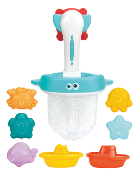 Juguetes Para El Agua Con Red De Pesca 8 Animales
