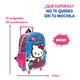 Mochila Escolar Hello Kitty Planeta Con Carro 12' Wabro