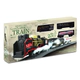Tren A Pilas Con Vias Y Locomotora Con Dos Vagones 23piezas
