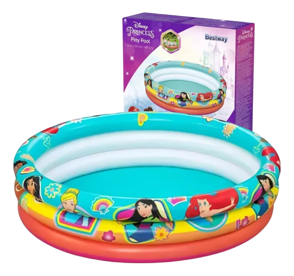 Pileta Inflable Infantil Princesas Disney 3 Aros Bestway