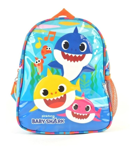 Mochila Baby Shark Wabro Original 11 Pulgadas