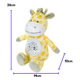 Peluche Jirafa Proyector De Luz Con 3 Colores Y 10 Sonidos