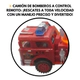 Camion De Bomberos Con Radio Control Diseño Color Rojo
