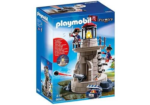 Playmobil Piratas Con Luz Bloques Para Armar 56 Piezas